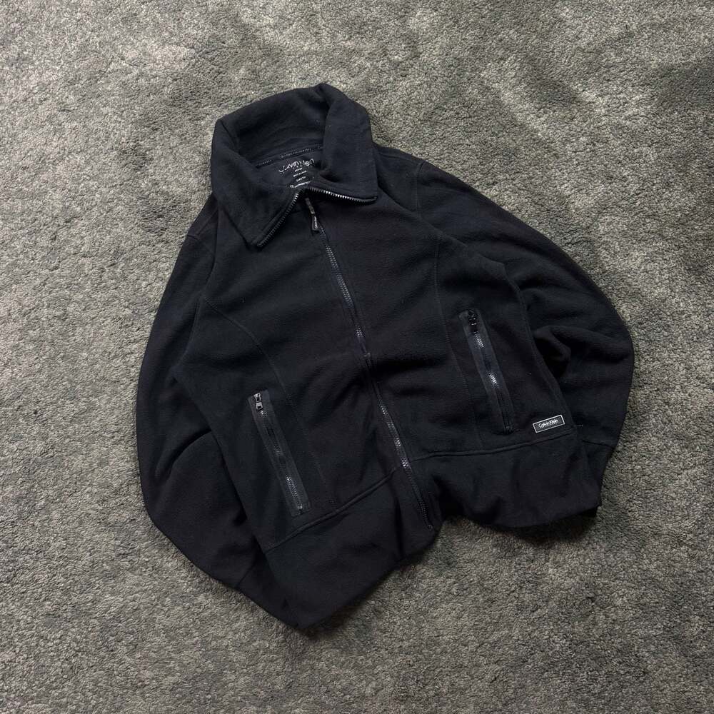 Calvin Klein Performance Black Full-Zip Fleece Jacket